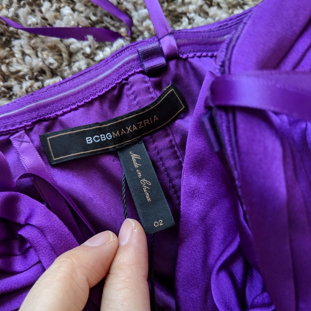 Purple BCBG sweetheart dress